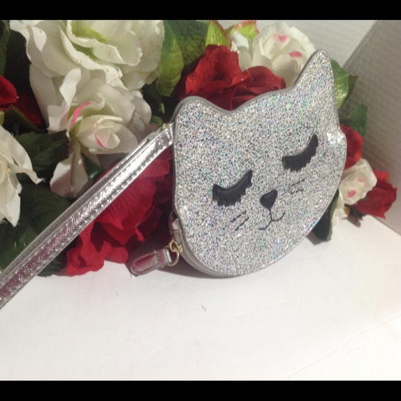 Betsey Johnson Cat Face Wristlet Bag - Picture 4 of 16